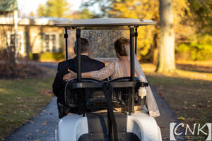 Married couple on Golf Cart